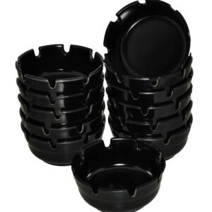 Tablecraft Black Melamine Ashtray
