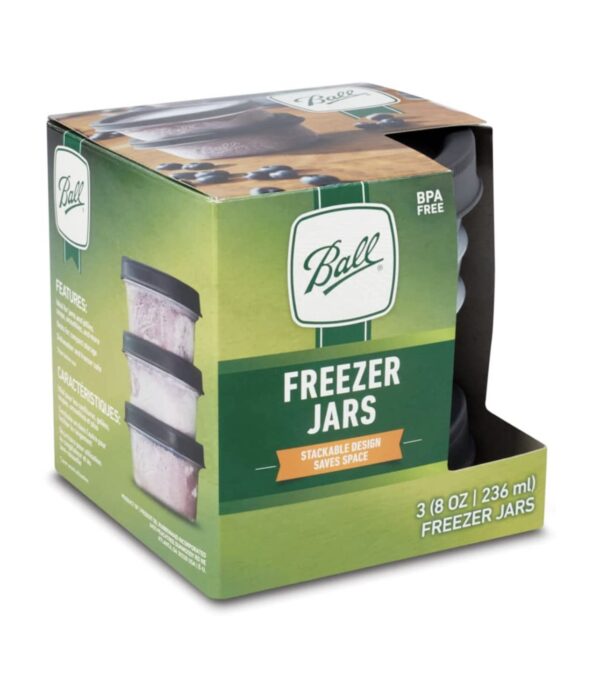 Square Storage Freezer Jars