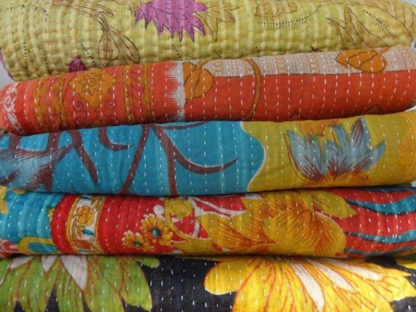 Tribal Kantha Quilts Set - Image 3