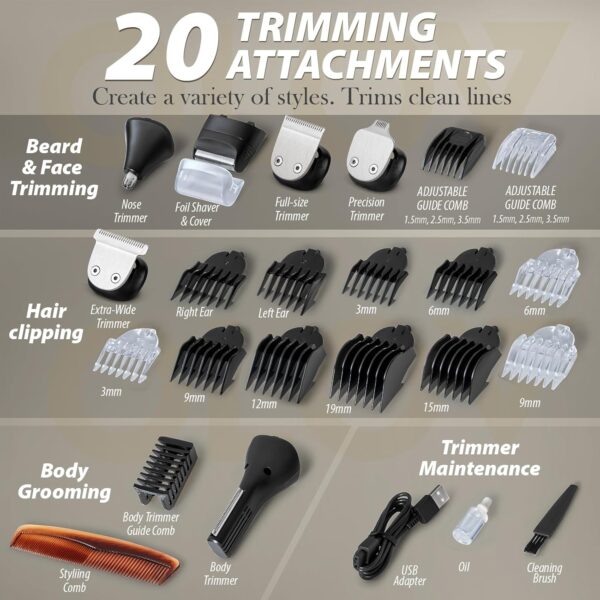Beard Trimmer Grooming Kit - Image 2