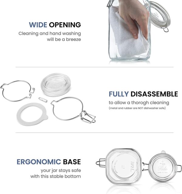 Bormioli Rocco Glass Canning Jar - Image 6