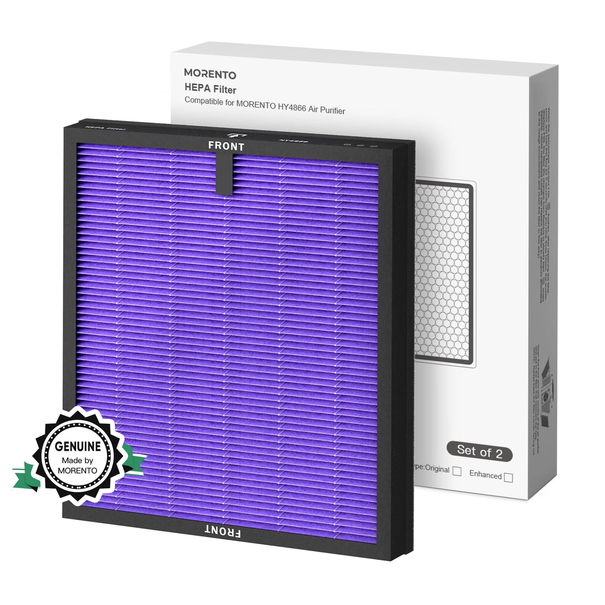 MORENTO Air Purifier Filter Pack