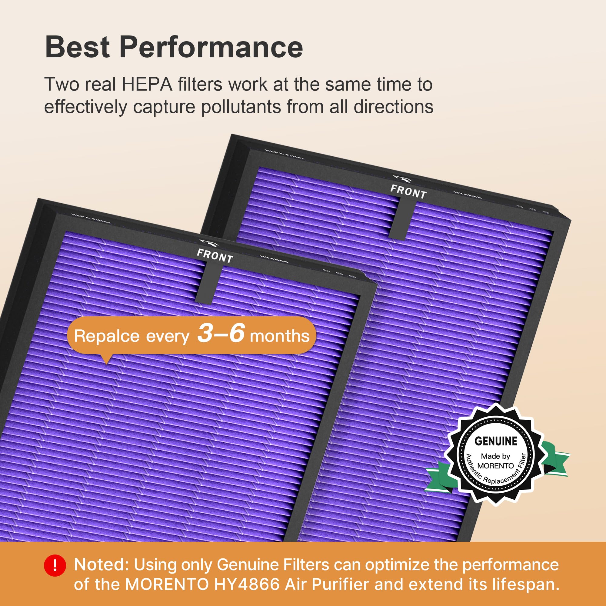 MORENTO Air Purifier Filter Pack - Image 7