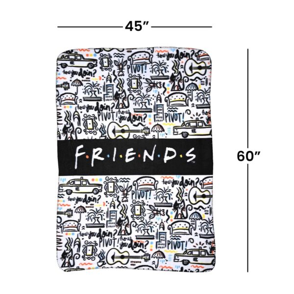 Friends TV Show Fleece Blanket - Image 5