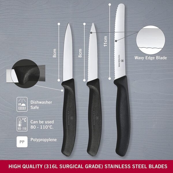 Victorinox 3-Piece Paring Knife Set - Image 3