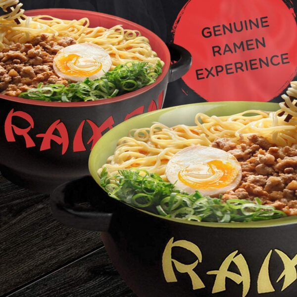 Japanese Ceramic Ramen Bowl Set - Image 5