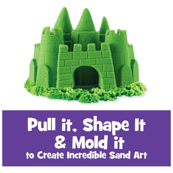 Kinetic Sand Sensory Play Green - Image 2