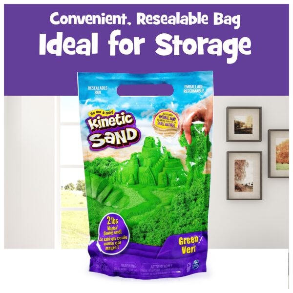 Kinetic Sand Sensory Play Green - Image 4